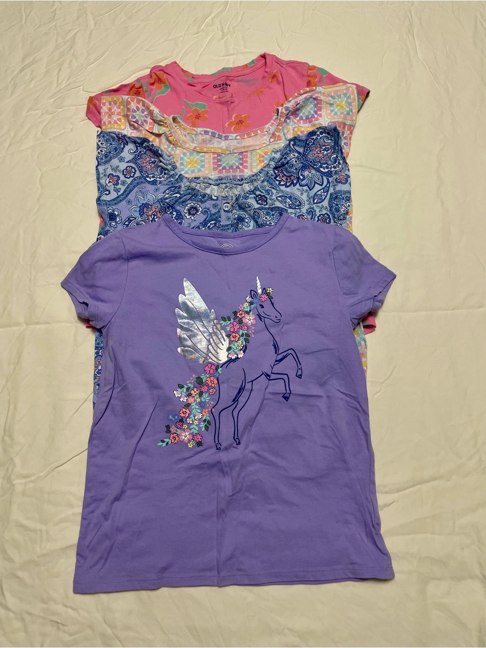 Girls Size Large 10-12 Tops Lot Bundle Old Navy Childrens Place Wonder Nation